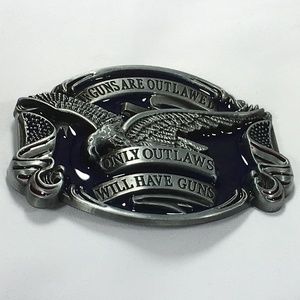 Brand New If Guns Are Outlawed Belt Buckle